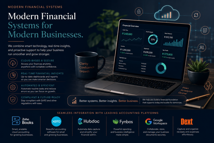 Modern financial dashboard