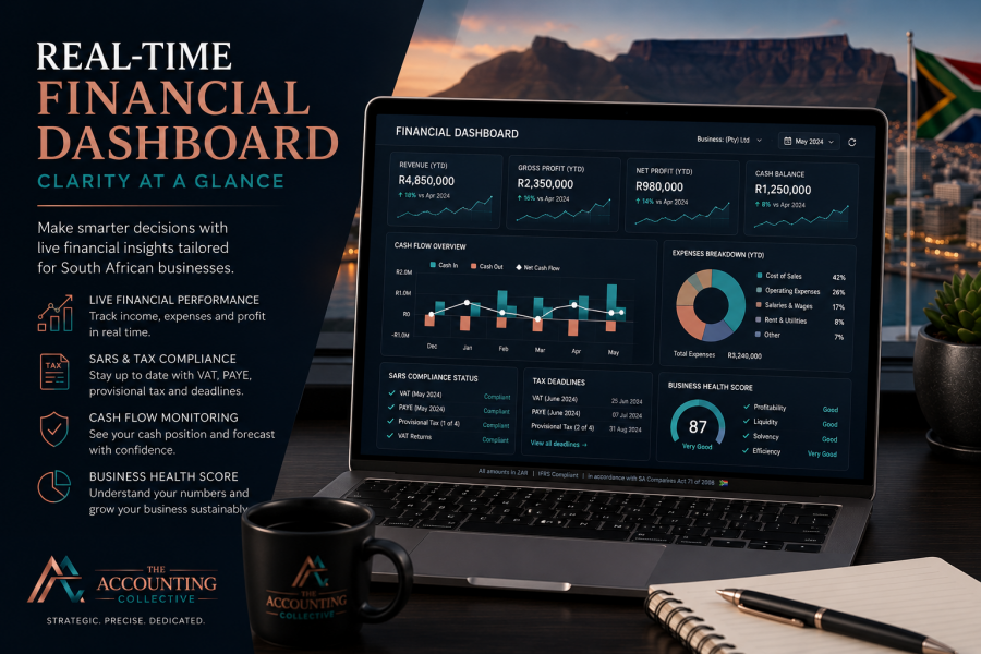 Real-time financial dashboard